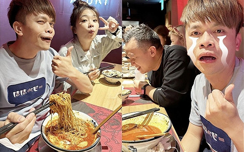 挑戰28倍辣拉麵！蔡阿嘎「吃出香腸嘴」哀嚎：恐怖R