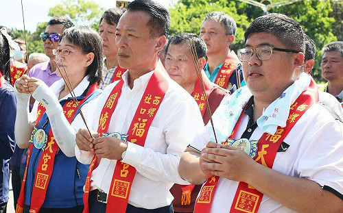 二姑婆回娘家 嘉縣長率隊歡迎西螺福天宮社口媽謁祖