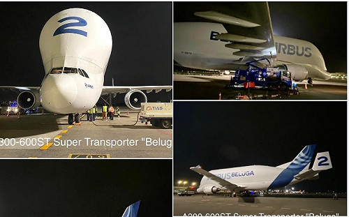 全世界只有5架！空巴大白鯨首度現身桃園機場