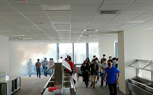 新北商辦攜手消防演練 上班購物安全安心