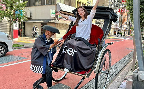 Uber夠狂！App也能叫「人力車」逛日本雷門