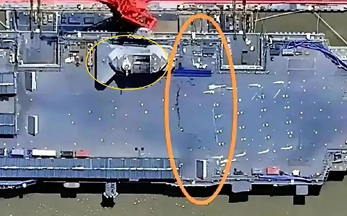 福建艦的第一道「陰影」! 甲板疑似出現大裂縫 中國專家急忙「闢謠」