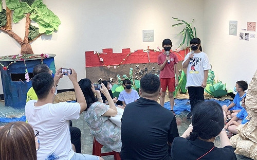 高市圖、港埔國小藝術跨域展  探訪林園戰地遺址秘境