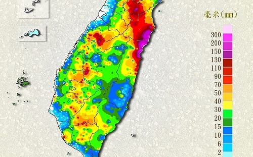 強降雨侵襲東北部！花蓮清水斷崖累積雨量高達354毫米