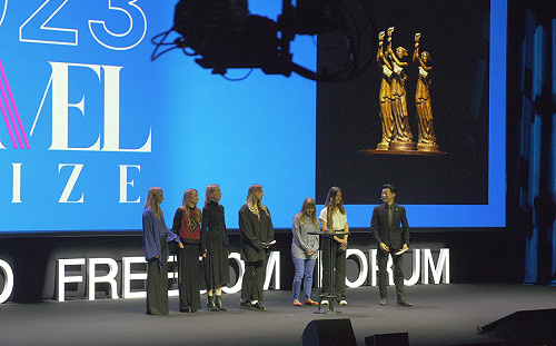 現身奧斯陸哈維爾獎 頒獎人林昶佐：感謝向世人展現勇氣