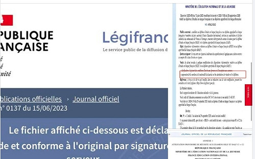 法國公告法語檢定證書擬取消國籍欄  我駐法代表吳志中：台灣人不會再寫成中國籍