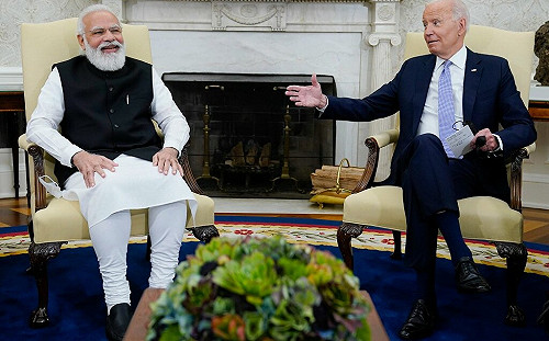 為了中國？！拜登、莫迪會談 傳不提印度人權問題