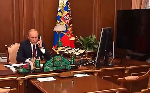 （影）普丁徹夜未眠? 凌晨3點還在通話 瓦格納叛變後 他在克宮畫面首度公布 