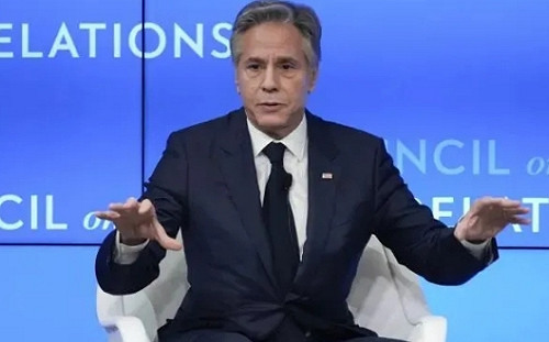 聲稱一中不變 卻又高喊保衛台灣 中媒批 : 布林肯在跟中國玩「變臉」