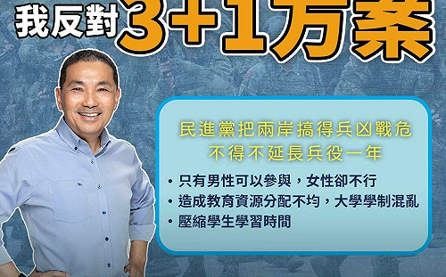 侯友宜拋恢復4個月兵役惹議改口 藍營人士：黨中央確實事前不知情