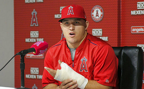 不妙！天使強打者Trout鉤狀骨骨折脫離戰線