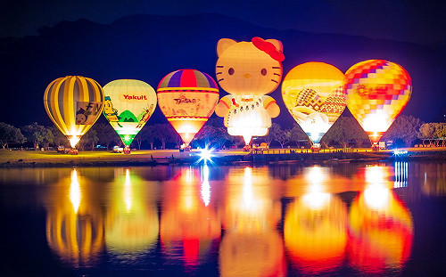 攜手HELLO KITTY舉辦光雕音樂會！台東熱氣球嘉年華7/6登場