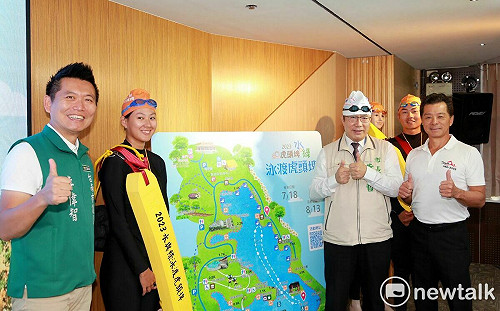 台南市首辦「泳渡虎頭埤」 黃偉哲邀各路高手挑戰台灣首座水庫