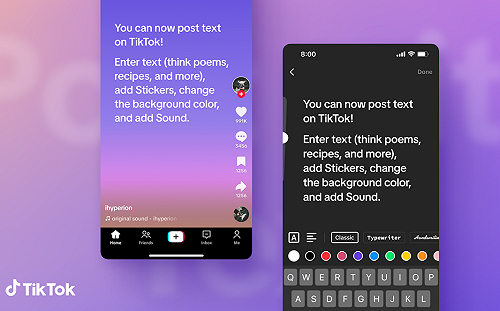 Threads、推特競爭者再＋1！TikTok 推「純文字」貼文功能