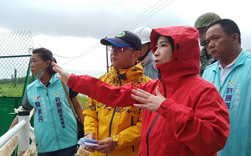 杜蘇芮颱風來襲   周春米率隊視察易淹水熱點