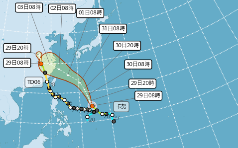 「卡努」下週二影響台灣！氣象局揭發海警關鍵