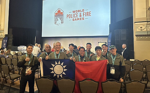 世界警消運動會 林右昌：台灣number1「不用擔心，把國旗拿出來！」