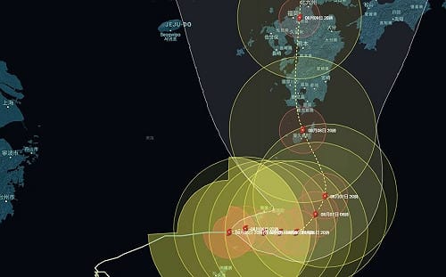 日本封「第一怪颱」 卡努各種蛇行、二度侵襲沖繩