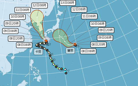 輕颱「蘭恩」今早生成！這週海面將3颱共舞 預估路徑曝光