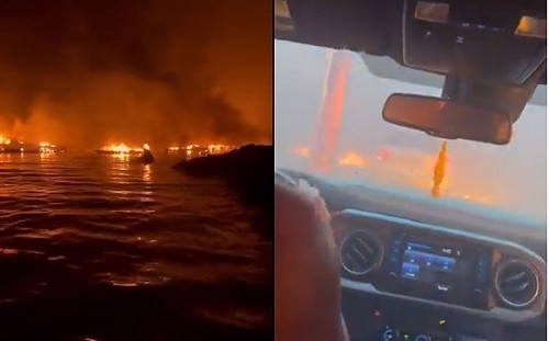 更新》震撼影像曝光！夏威夷觀光勝地茂宜島野火狂燒釀36死 通訊全斷民眾跳海逃生