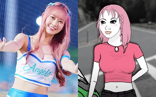 啦啦隊女孩神似《山道猴子》粉頭妹！本人苦笑澄清：我不是綠茶啦