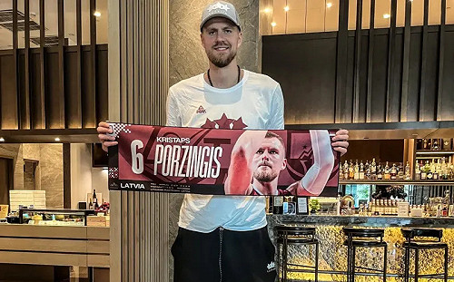 拉脫維亞球星Porzingis抵台 將出席20日見面會