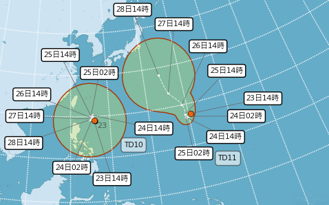 雙颱共舞？海上2熱帶低壓成形　專家揭可能路徑