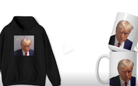 歷史性時刻！美國首位被拍嫌犯照的前總統 川普商品網路上狂售