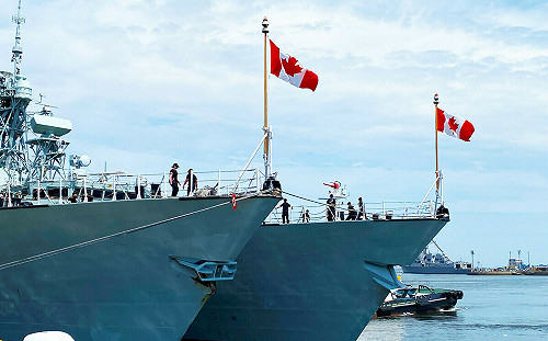 加拿大戰艦渥太華號東海附近巡弋 遭中國雷射照射與戰機逼近