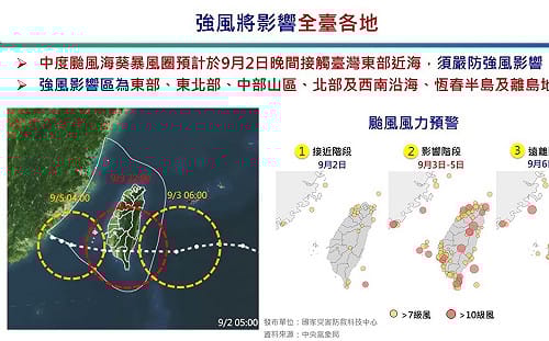 中颱「海葵」變化莫測！48小時路徑修正幅度達500公里