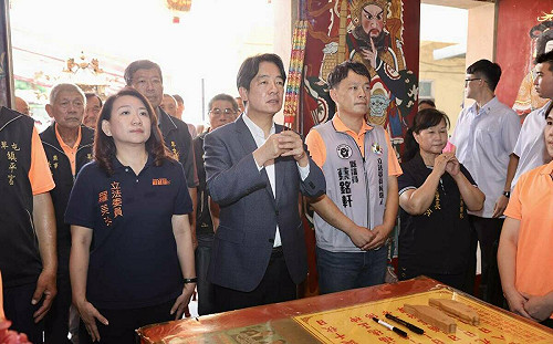 盼南投逆轉 賴清德喊「賴清德一票、蔡銘軒一票」