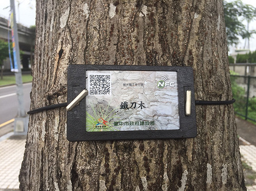 不要動，身分證!  行道樹資訊QR Code 掃描一目了然