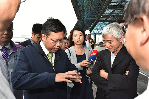 桃園機場水淹水  鄭文燦　賀陳旦聯袂找問題