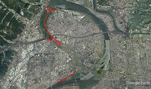 淡水河沿岸水門關閉水門0:30 關閉  新北全市開放紅黃線停車