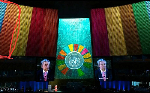 聯合國大廳裝飾與「彩虹旗」傻傻分不清！土耳其總統抱怨：看了不舒服