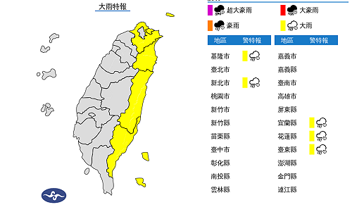 新北以東短延時強降雨 全台上看34°C竹苗飆高溫