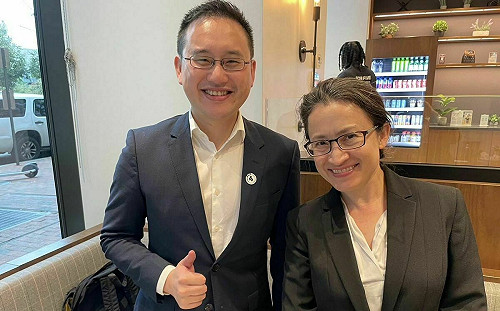 趙怡翔訪華府  與15國使節分享選舉情勢