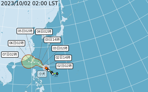 小犬持續逼近台灣 彭啟明：不排除明天海陸警齊發