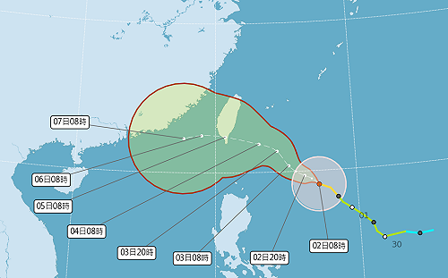 小犬中心恐登陸！各地最新侵襲機率曝 專家：最快明清晨發海警