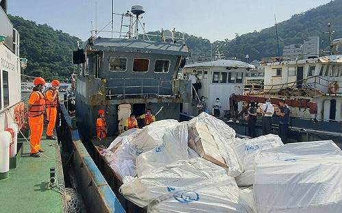 冬天進補？砸鍋！馬祖海巡查緝銷毀走私牛肚、羊肚及蹄筋106公噸 
