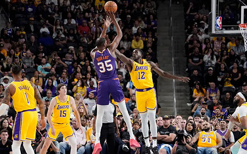 KD高效砍進21分！太陽123:100送湖人3連敗