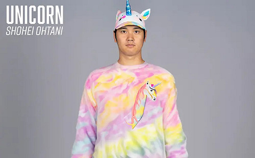 笑死！大谷萬聖節被天使球團變裝成獨角獸