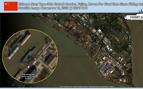 福建艦海試只剩最後一步! 6大型拖船拖離港口 專家：「不會推到明年」