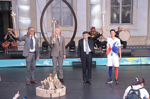 世大運母火點燃！柯文哲：台北準備好了