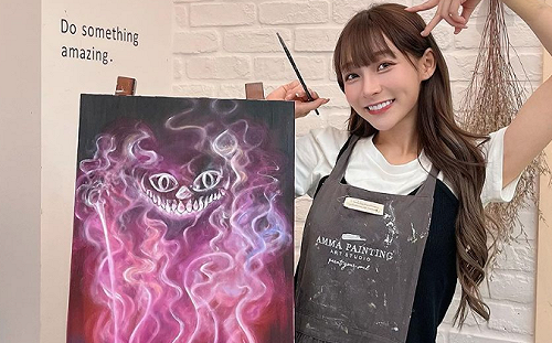 林襄繪畫作品「耗時2個月」完工！網讚：被啦啦隊耽誤的畫家