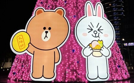 熊大兔兔來了！台中16公尺粉紅聖誕樹12/15隆重登場