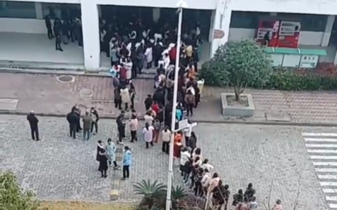 （影）江蘇揚州寶億鞋廠跑路到印尼 千名勞工未獲補償罷工抗議