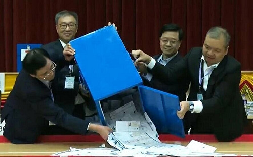 港議會「鳥籠投票」選舉排除民主派 投票率歷史新低 中官媒不敢提 吹牛稱「成功」