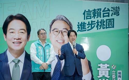 力拚桃園立委勝選 賴清德趕場力挺黃世杰、劉仁照