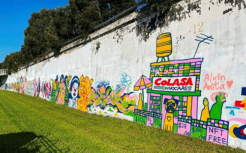 河濱公園新一期塗鴉區開放囉！台北7處河堤塗鴉牆已全面刷白